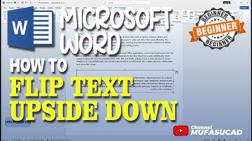 Microsoft Word How To Flip Text Upside Down