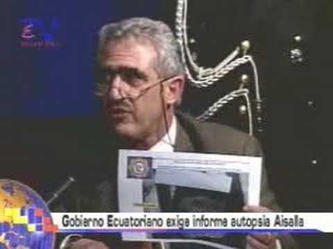 Gobierno ecuatoriano exige informe de autopsia