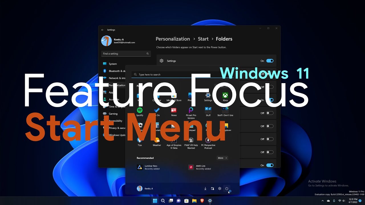 Feature Focus: Windows 11 Start Menu
