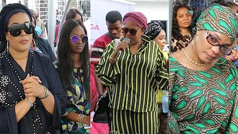 Toyin Abraham, Dayo Amusa,Adunni Ade, Esther Kale Looking Sad At Iyabo Ojo's Late Mum Wake Keeping