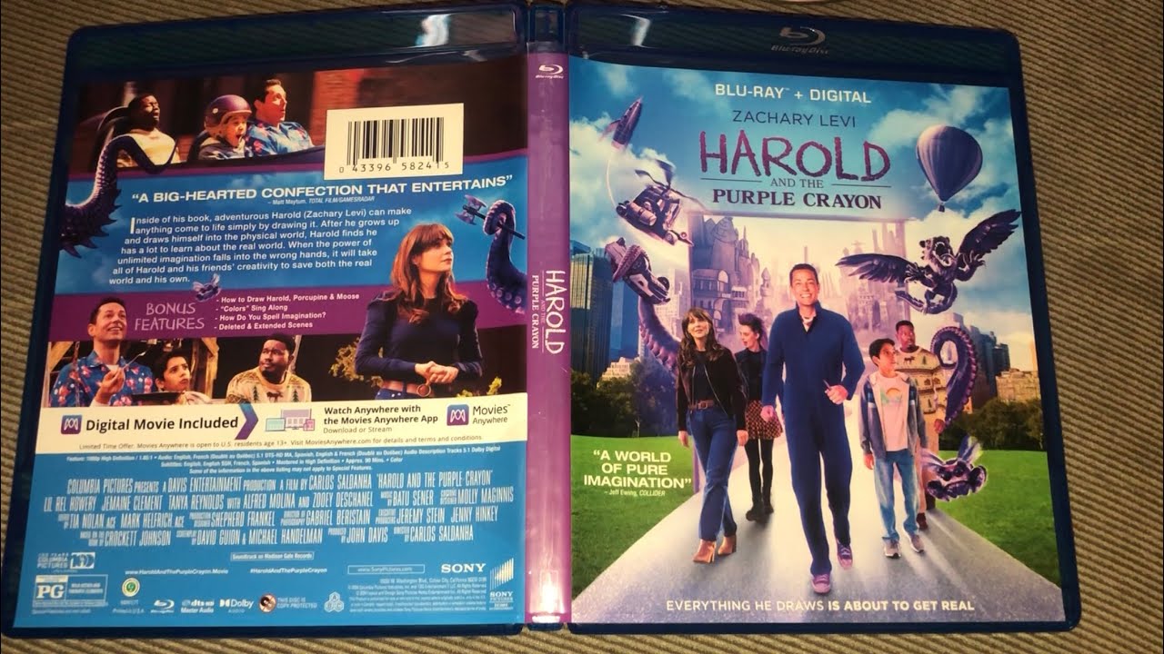 Harold And The Purple Crayon bluray plus Main Menu and opening card ...