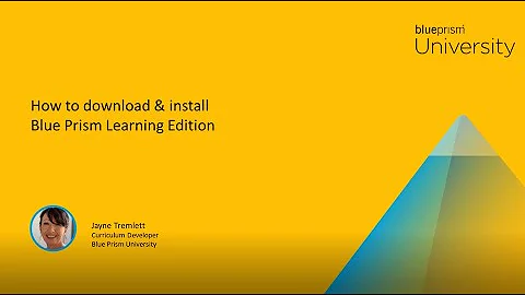 How to download and install Blue Prism Learning Edition