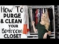 ORGANIZE: 20 Ways to Clean, Purge and Organize Your Bedroom Closet that are Borderline GENIUS!!