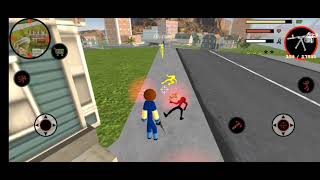 Stickman Rope Hero Super Boy Crime City screenshot 5