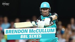 Every one of Brendon McCullum's BBL sixes