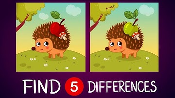 Find The Differences | 5 Best Spot The Difference Puzzles | Fun Puzzles For Kids | Mango Kids