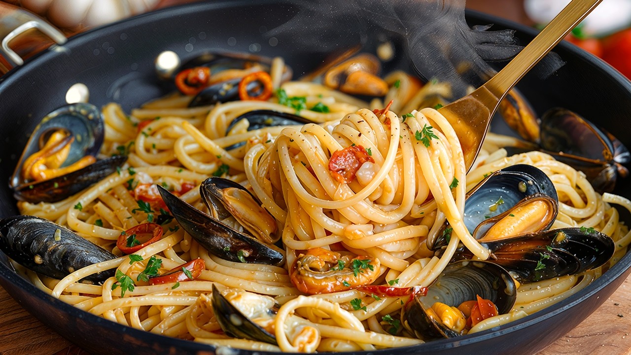 Я никогда не ел ничего вкуснее! Лучшая паста с морепродуктами для будней