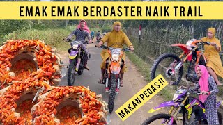 LULUK SUSI JADI PUSAT PERHATIAN DIKIRA CEWEK BENERAN PAKAI MOTOR TRAIL.