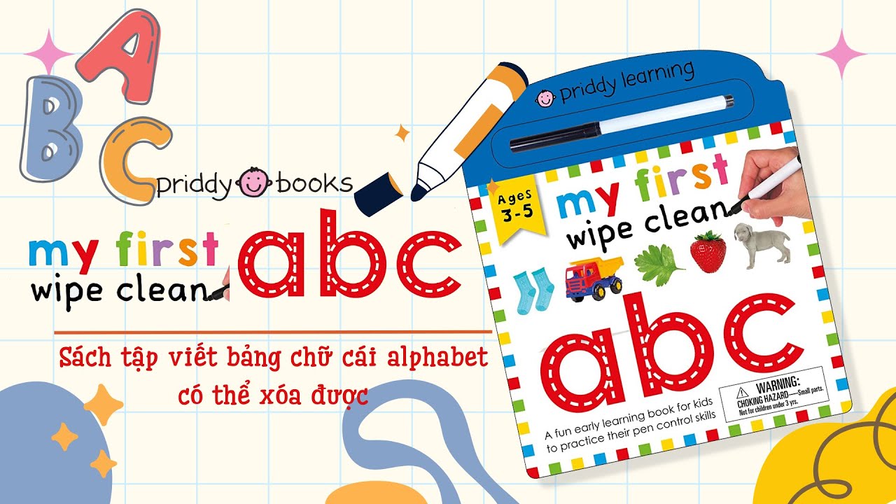 Tập Viết Bảng Chữ Cái Có Thể Xóa Được My First Wipe Clean ABC - YouTube