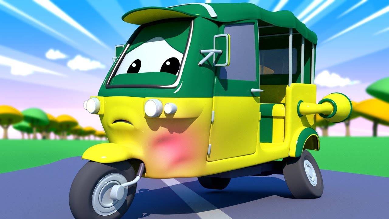 子供向けの車のアニメ トゥトゥクのタオのエンジンがオーバーヒート カーシティ 車のアニメ Youtube