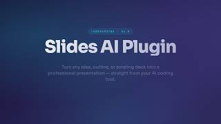 Slides AI Plugin — Stop making slides. Let Claude do it. (Animated HTML + PowerPoint)