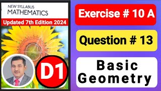 O LEVEL maths d1 |D1 unit 10 basic geometry |angles|D1 ex 10a |D1 ex 10B |polygons |area & perimeter