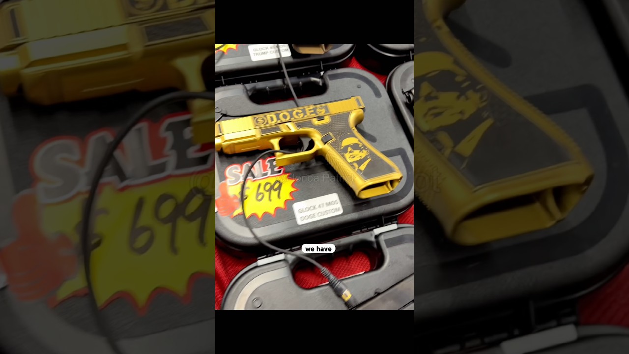 Пистолеты Glock, пистолеты Glock и ещё раз пистолеты Glock на оружейной выставке 