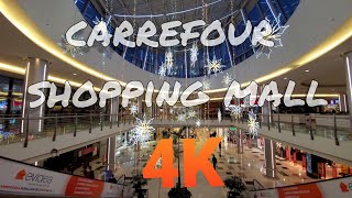 4k walking tour in carrefour market and shopping mall.turkey