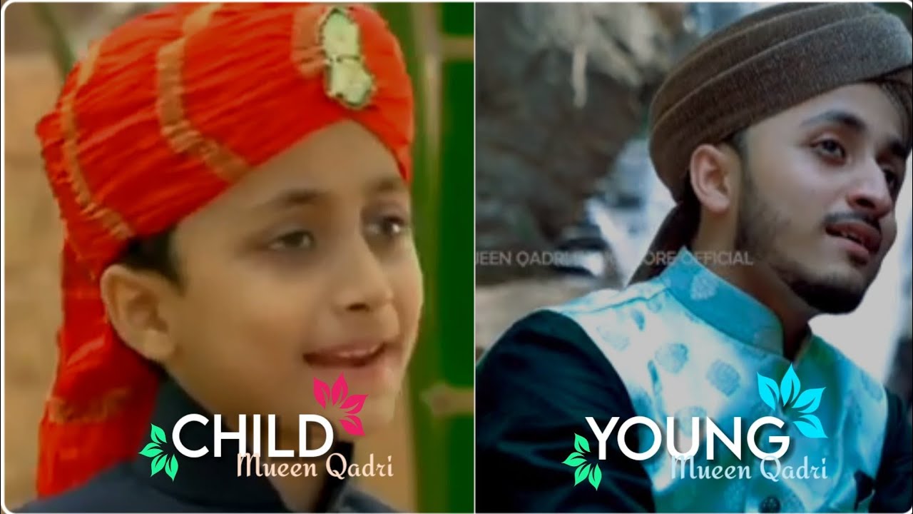 Child Mueen Qadri VS Young Mueen Qadri  Beautiful Bolo Madina Naat Combination 