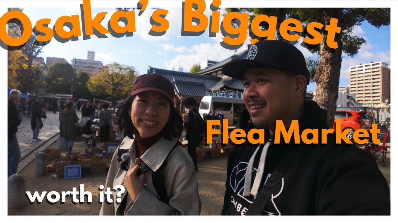 Quick Look Into Osaka's Koboichi Flea Market (Shitennoji Temple)