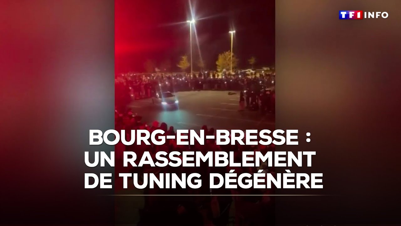 Un rassemblement de tuning a tourné à l'affrontement avec la police｜TF1 INFO