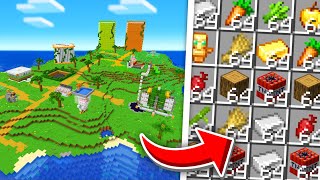 I Built an AUTOMATIC FARM ISLAND in Minecraft Hardcore!