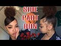 HIGH BUN W/ SWOOP BANG | Natural Hair