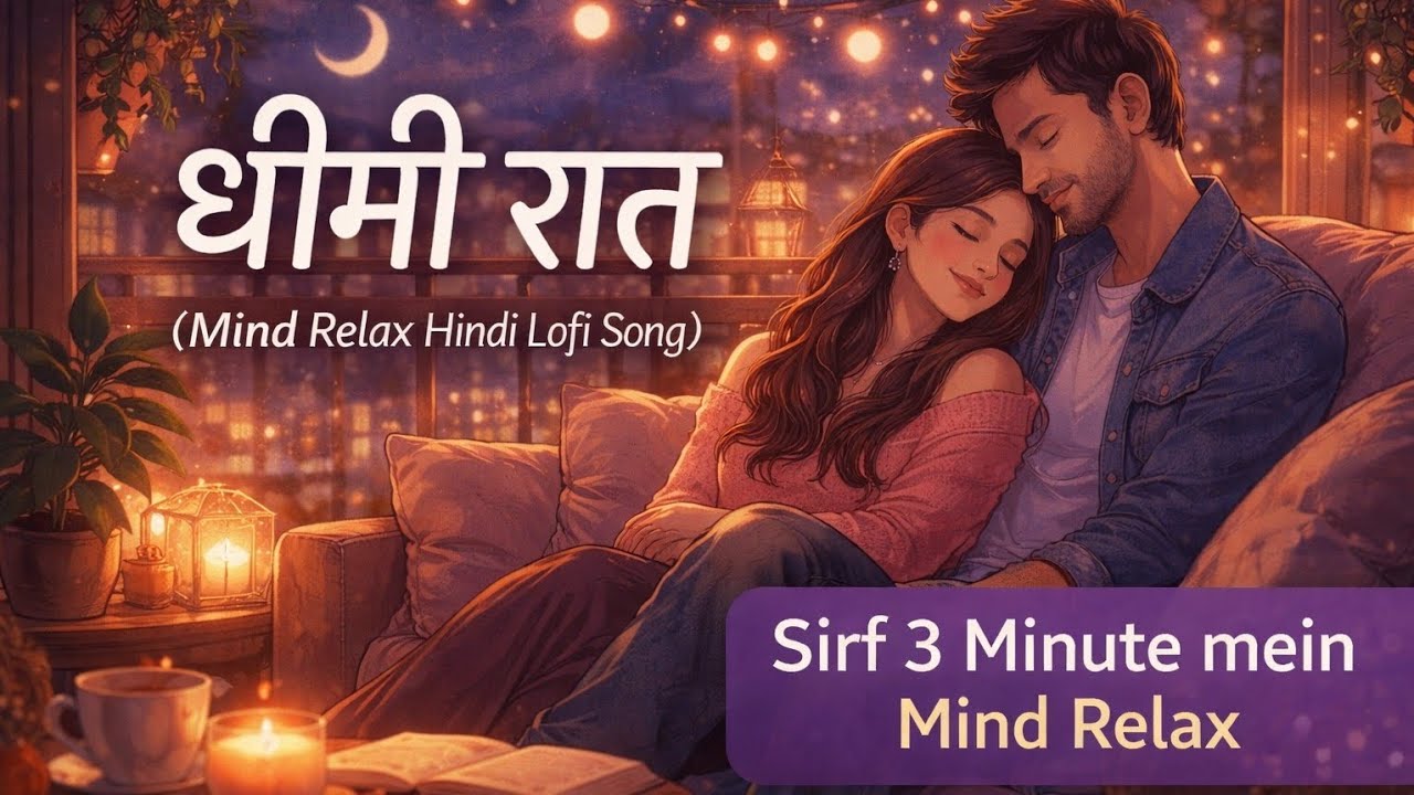 Dhimi Raat 🌙 Hindi Lofi | Mind Relax • Sleep • Chill