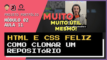 Como clonar um repositório do GitHub | Mód02 - Aula 11