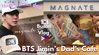 BTS JIMIN'S Dad's Cafe in Busan, South Korea | Magnate Cafe 2021 Experience | International Couple