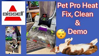Bissell Pet Pro Heat Carpet Washer Fix, Clean &amp; Demo @Mymatevince @beko1987
