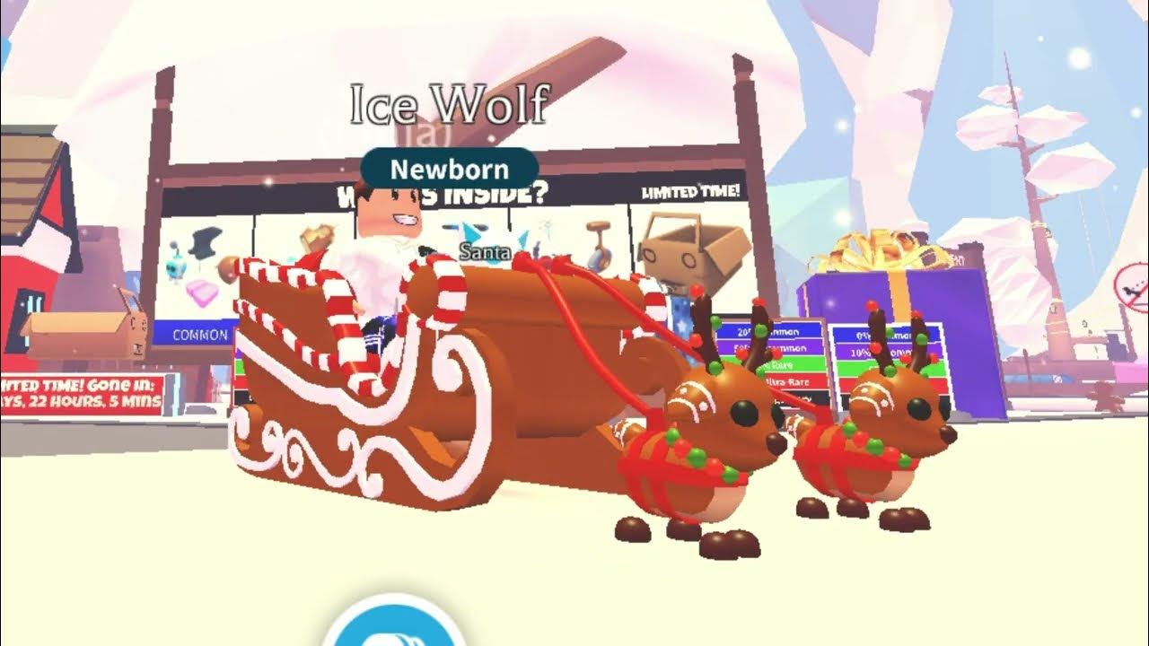 Gingerbread Sleigh in Adopt me - YouTube