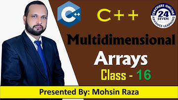 CS201 Short Lecture - 16 | VU Short Lecture | Multidimensional Dimensional Array in (Urdu / Hindi)