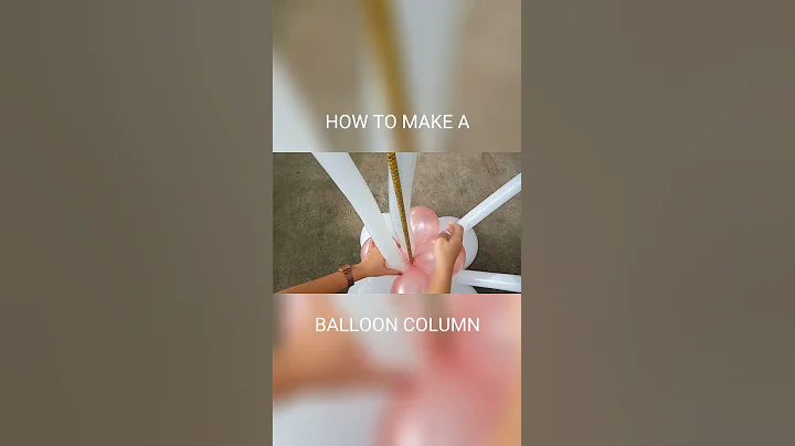 How to make a balloon column/tower #shorts | Rex Montalbo