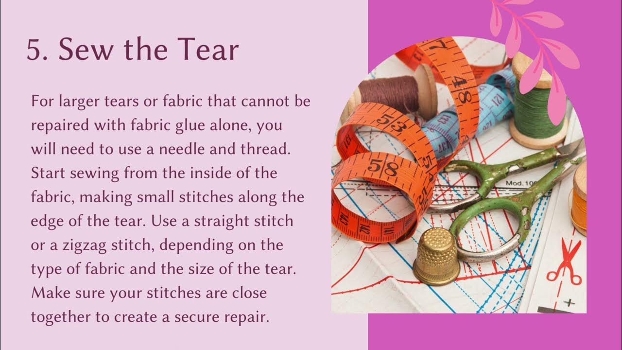 How To Repair A Tear In Fabric YouTube how-to-repair-a-tear-in-fabric-youtube