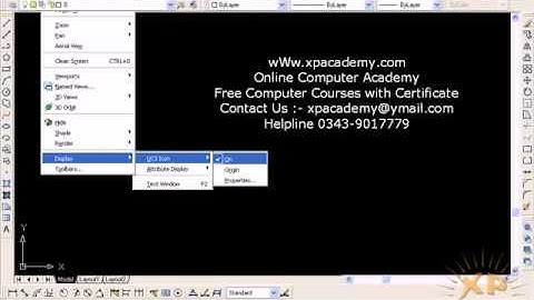 How to Draw Line X axis and Y axis in AutoCAD Urdu Tutorials wWw.xpacademy.com