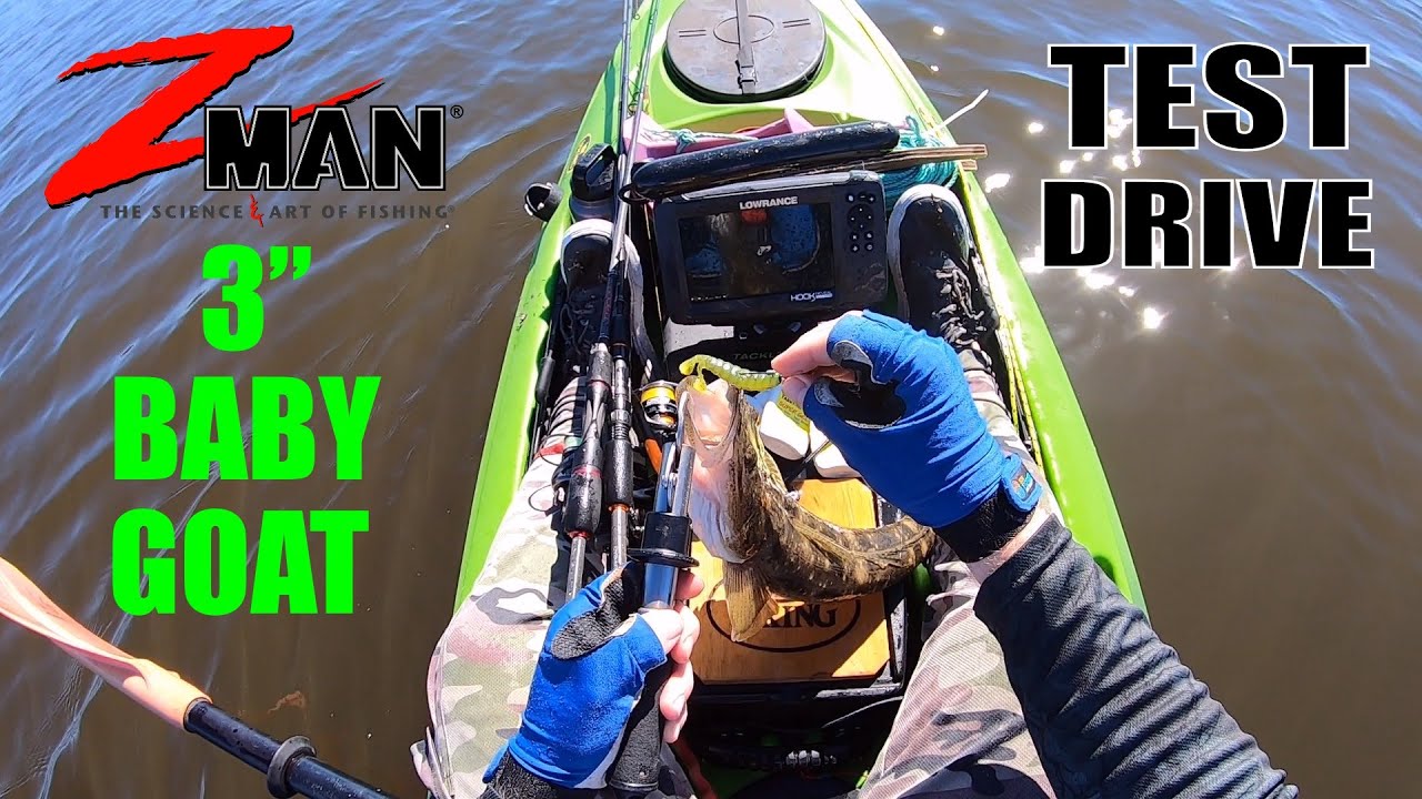 ZMan 3 Baby GOAT Soft Plastic - How to Rig and Fish - Test Drive 