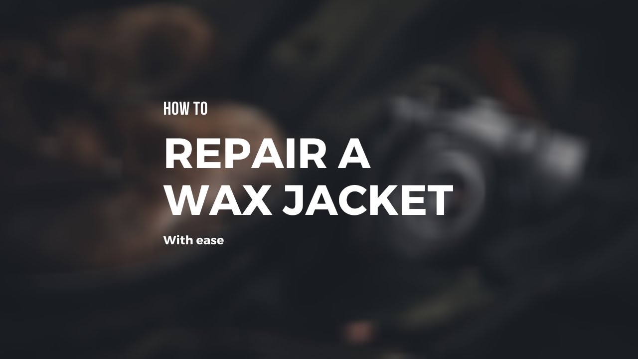 wax cotton repair patches