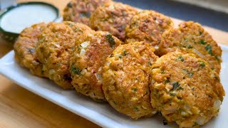 Easy and Delicious HIGH PROTEIN Recipe! Tasty Tuna Patties!