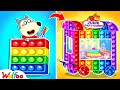 Wolfoo Makes DIY Pop it Vending Machine - Wolfoo Plays Pop It Challenge | Wolfoo Family Kids Cartoon