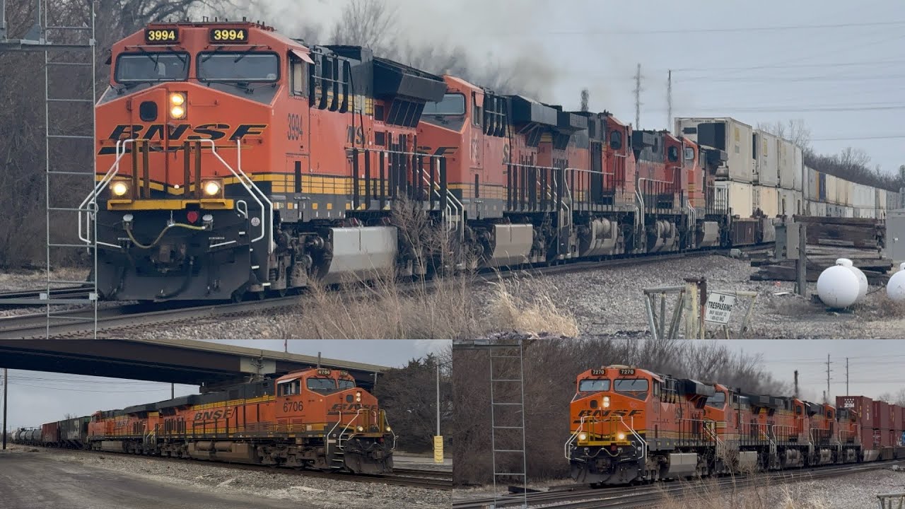 Romeoville, IL Railfanning 2/22/2026 (BNSF H1) 