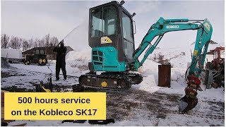 Kobelco SK17 500hours service