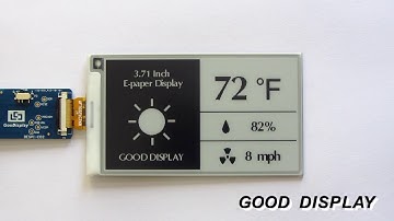 3.7 inch e-paper display e-ink module screen from Good Display GDEW0371W7