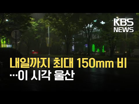 <strong>울산</strong> 장맛비 소강…내일까지 150mm / <strong>KBS</strong> 2021.07.06.