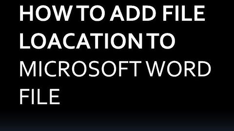 insert the file Name & file path  into footer