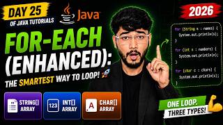 For-Each (Enhanced): The Smartest Way to Loop! 🚀 [2026]