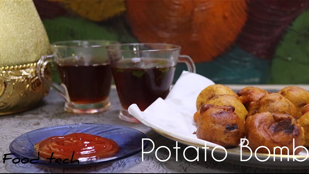 Potato Bomb /How to make potato bomb by Food Tech YouTube