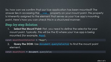 How to Confirm if Your Vue App is Mounted Using JavaScript