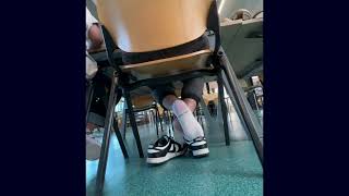 Candid Asian Sock Barefeet Shoeplay
