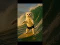 "Серфинг на лапах 🌊 | Кот покоряет волну!" #cat