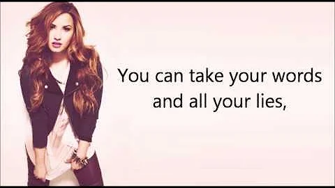 Demi Lovato ft. Cher Lloyd - Really Don't Care (lyrics + pictures)