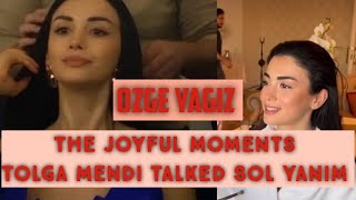 The Joyful Moments Tolga Mendi Talked Özge Yağız | Özge Yağız Turkish Tv Series Actress