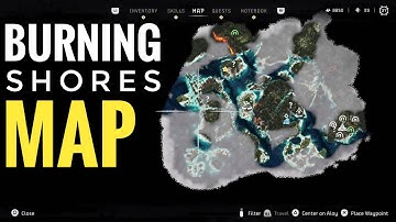 MAP of Horizon Forbidden West Burning Shores DLC