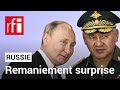 Russie : Poutine remplace son ministre de la Défense Sergueï Choïgou par Andréï Belooussov